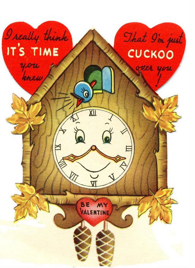 часики - день влюбленных, валентинка, любовь, день валентина, часы - оригинал