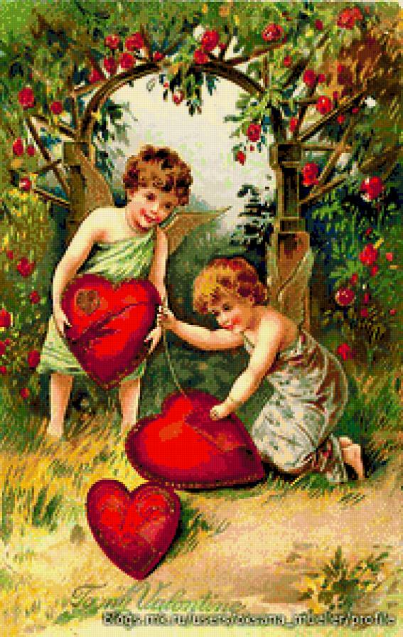ко Дню Святого Валентина - валентинка, любовь, сердечки, валентинки - предпросмотр