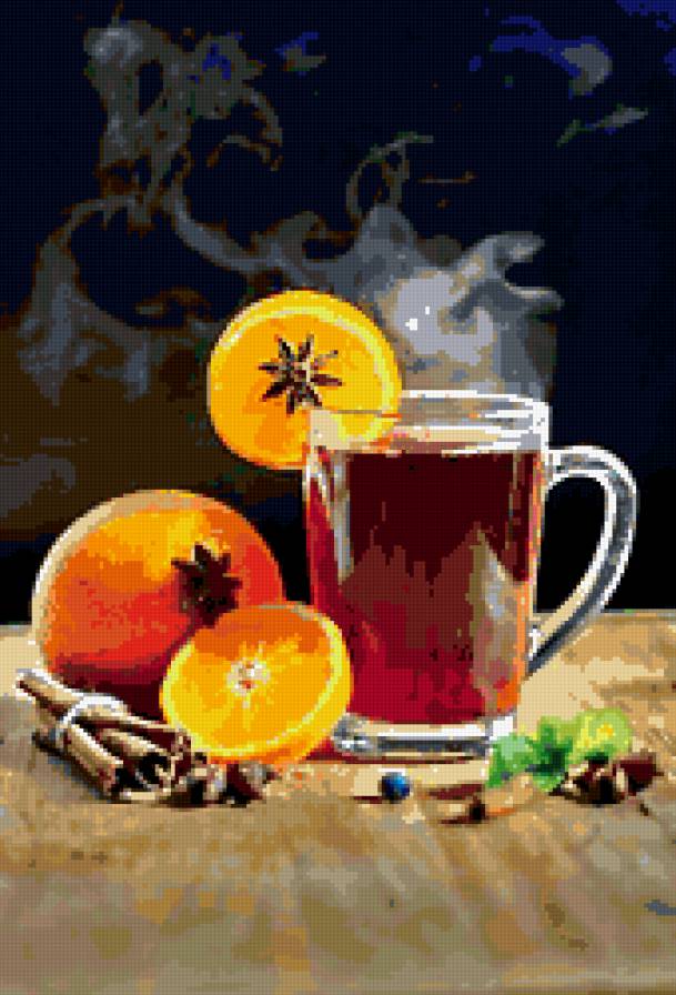 глинтвейн - натюрморт, глинтвейн, зима, напиток - предпросмотр