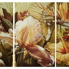 Схема вышивки «Триптих цветов    (общий вид)»