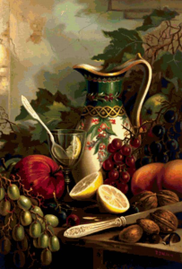 Louis Prang - фрукты, натюрморт - предпросмотр