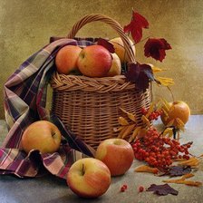 Схема вышивки «яблоки»