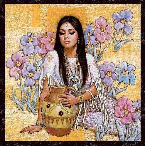 девушка с кувшином - девушка, восток - оригинал