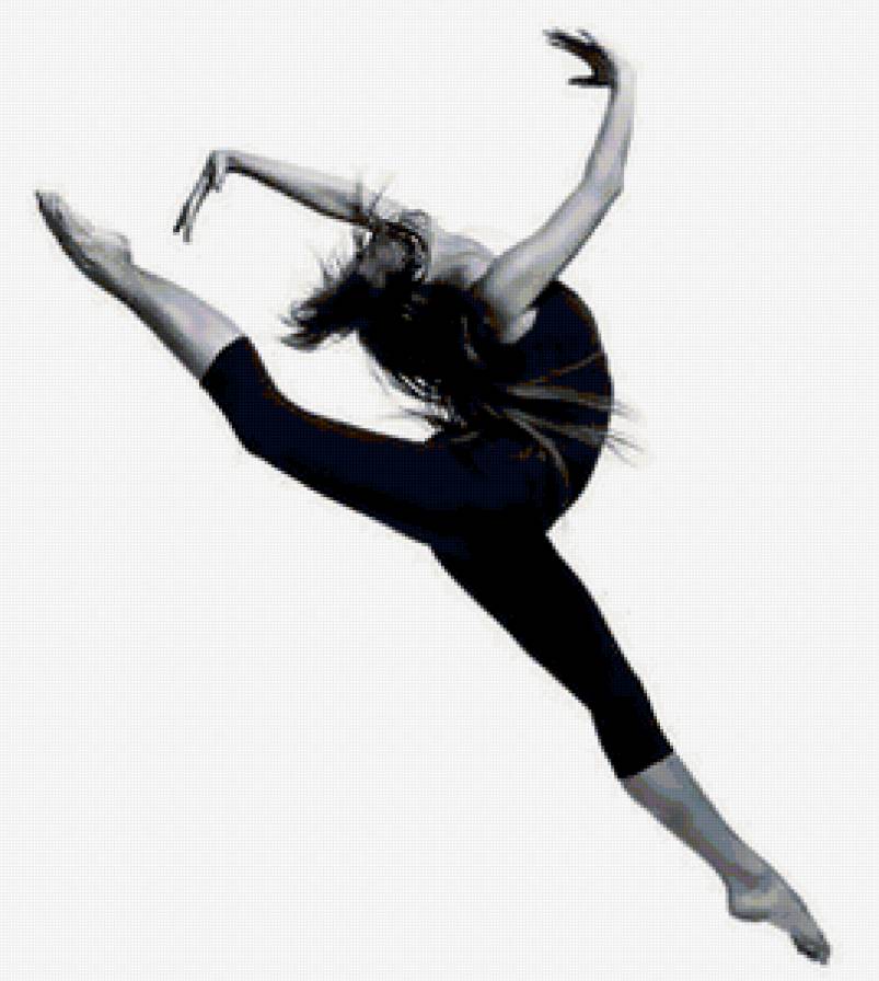 Танец - танец, девушка, прыжок - предпросмотр