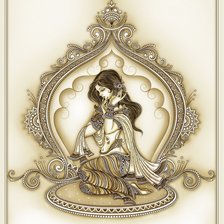Оригинал схемы вышивки «Богиня» (№209137)