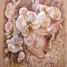 Схема вышивки «девушка»