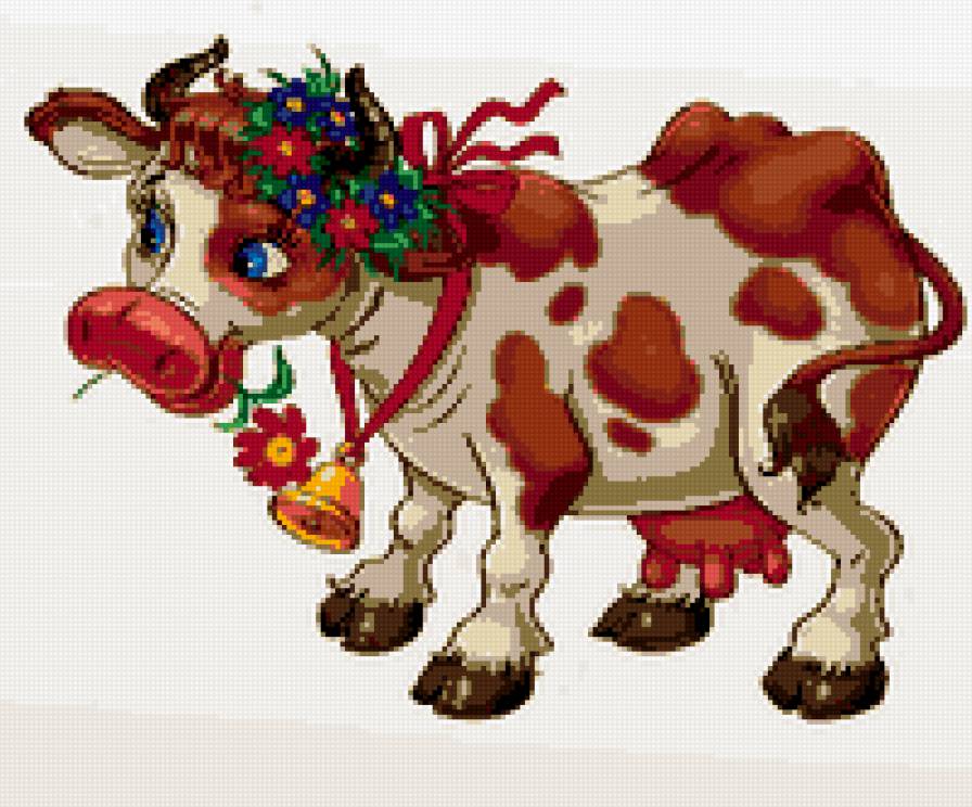 коровка - мультик, детская, мультяшки, зверята, корова, детям - предпросмотр