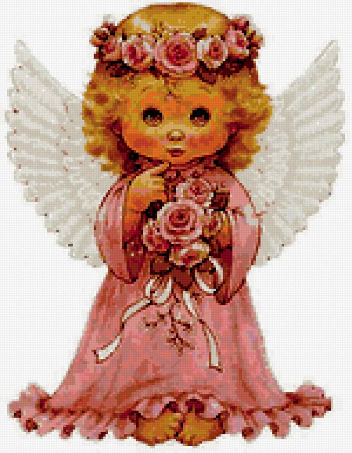 Ангел розовый - ангелы - предпросмотр