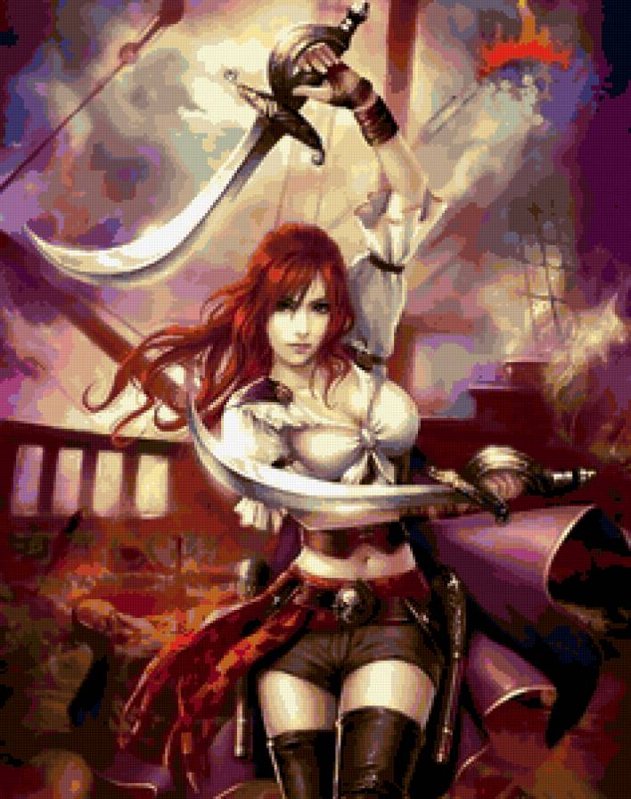 пиратка4 - женщина, девушка - предпросмотр