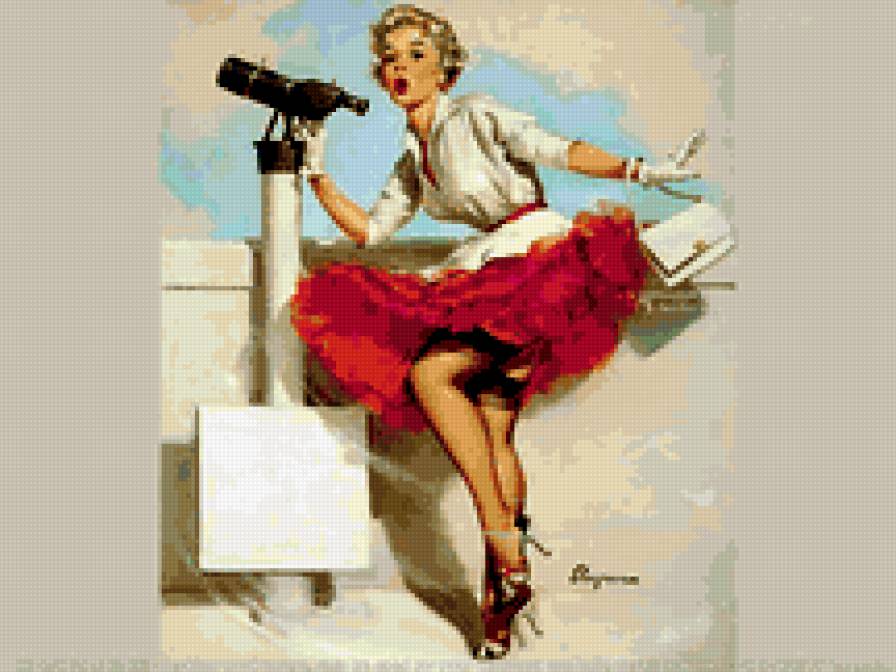 ретро - pinup, ретро, девушки - предпросмотр