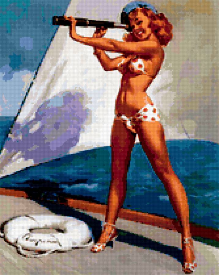 ретро - девушки, pinup, ретро - предпросмотр