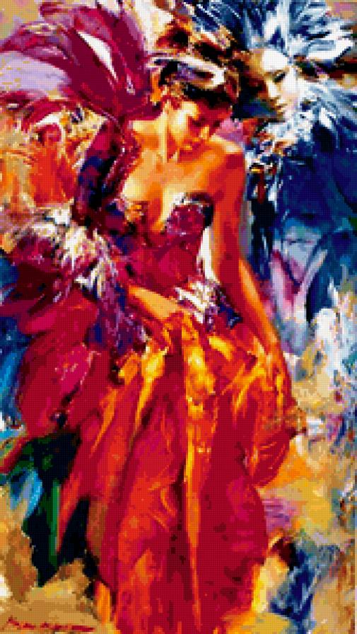 куклы-люди - пара, маскарад - предпросмотр