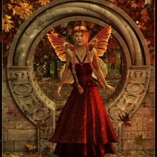 Схема вышивки «Девушка эльф»