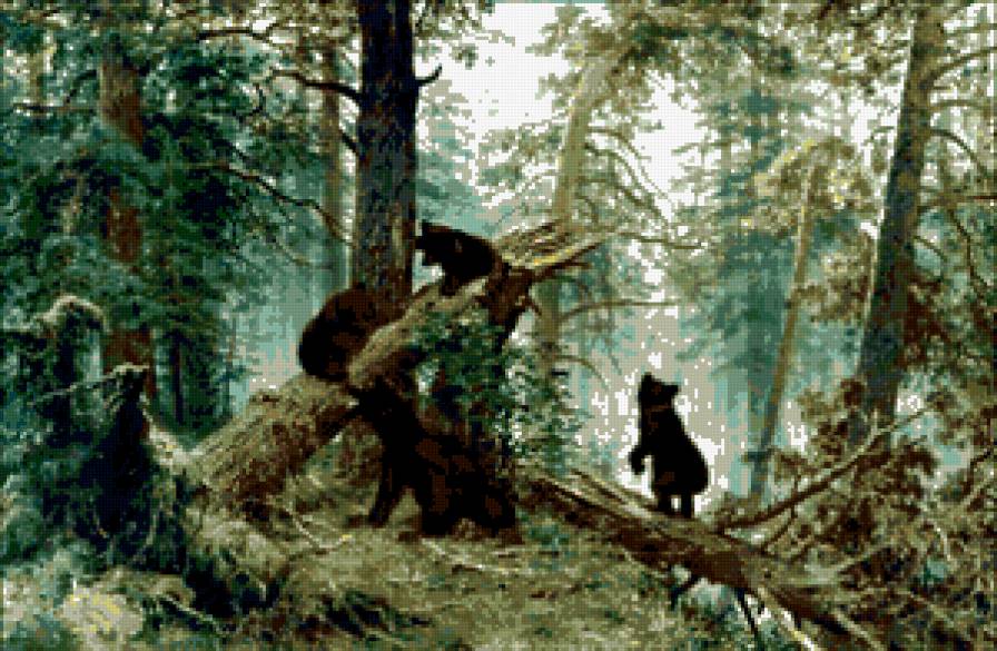 Утро в сосн. бору - природа - предпросмотр