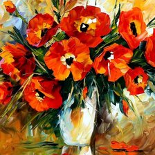 Схема вышивки «огненный букет»