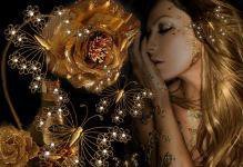 Схема вышивки «девушка»