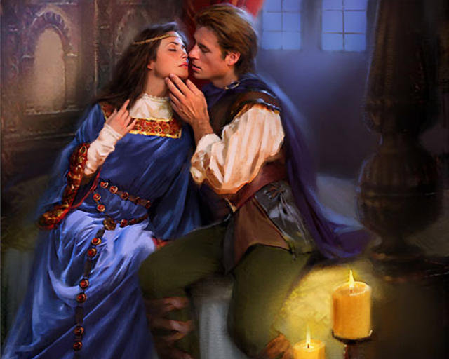 влюбленная пара - любовь, красота, влюбленная пара, картина, девушка - оригинал