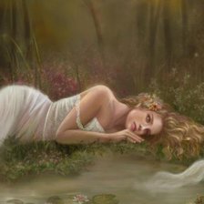 Схема вышивки «девушка»