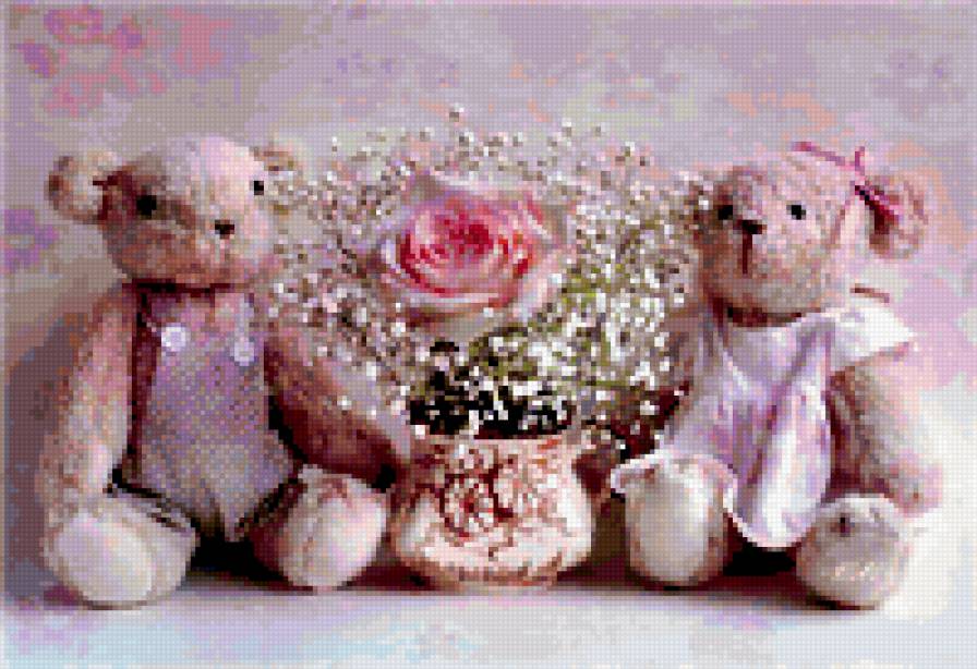 Медвежата 2 - детские, мишки, дети, салфетка, нежное, подушка, медвежата - предпросмотр