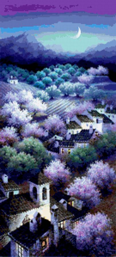 домики - цветы, сад, домики - предпросмотр