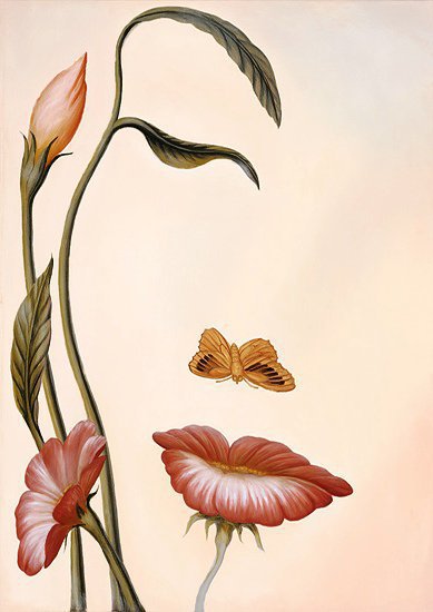 девушка со смыслом - лицо из цветов - оригинал