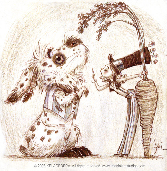 Кролик - дрессировка, кроллик, рисунок карандашом - оригинал