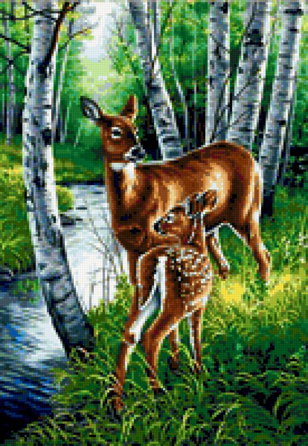 987676 - чувства, дерево, природа, деревья, олень, пейзаж - предпросмотр