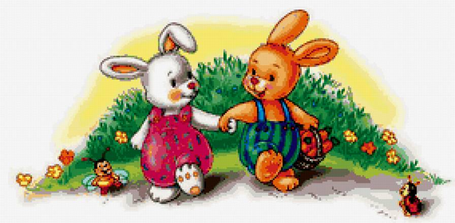 зайки - зайчик, детская, зайчики, зверята, детям, заяц - предпросмотр