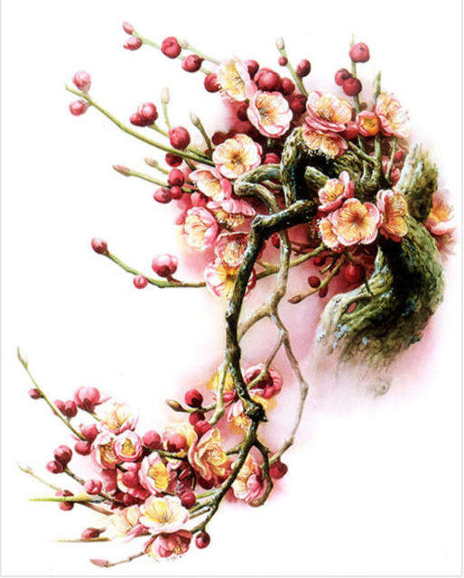 7687 - цветы, розы, роза, цветок, ветка, цветение, сакура, букет - оригинал