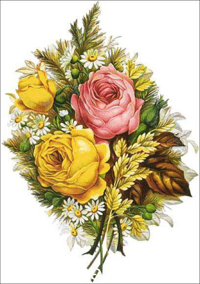 78955 - ромашка, цветы, полевые, букет, роза, дикие - оригинал