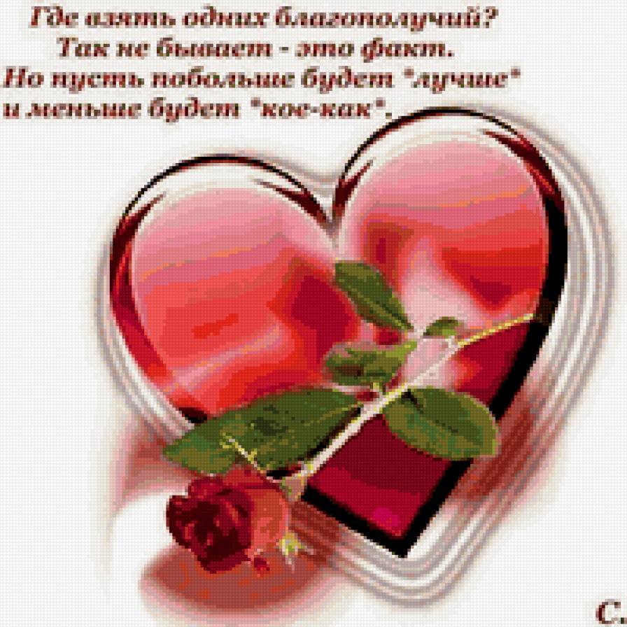 роза - валентинка любовь цветы - предпросмотр