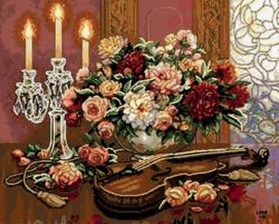 натюрморт - цветы, букет, романтика, натюрморт, природа,  - предпросмотр