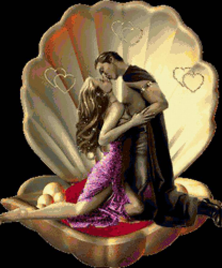 девушка - красота, картина, влюбленная пара, любовь, девушка - предпросмотр