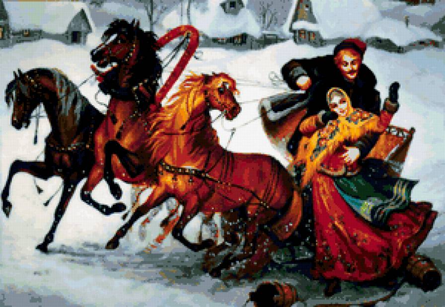 №212609 - люди, кони - предпросмотр