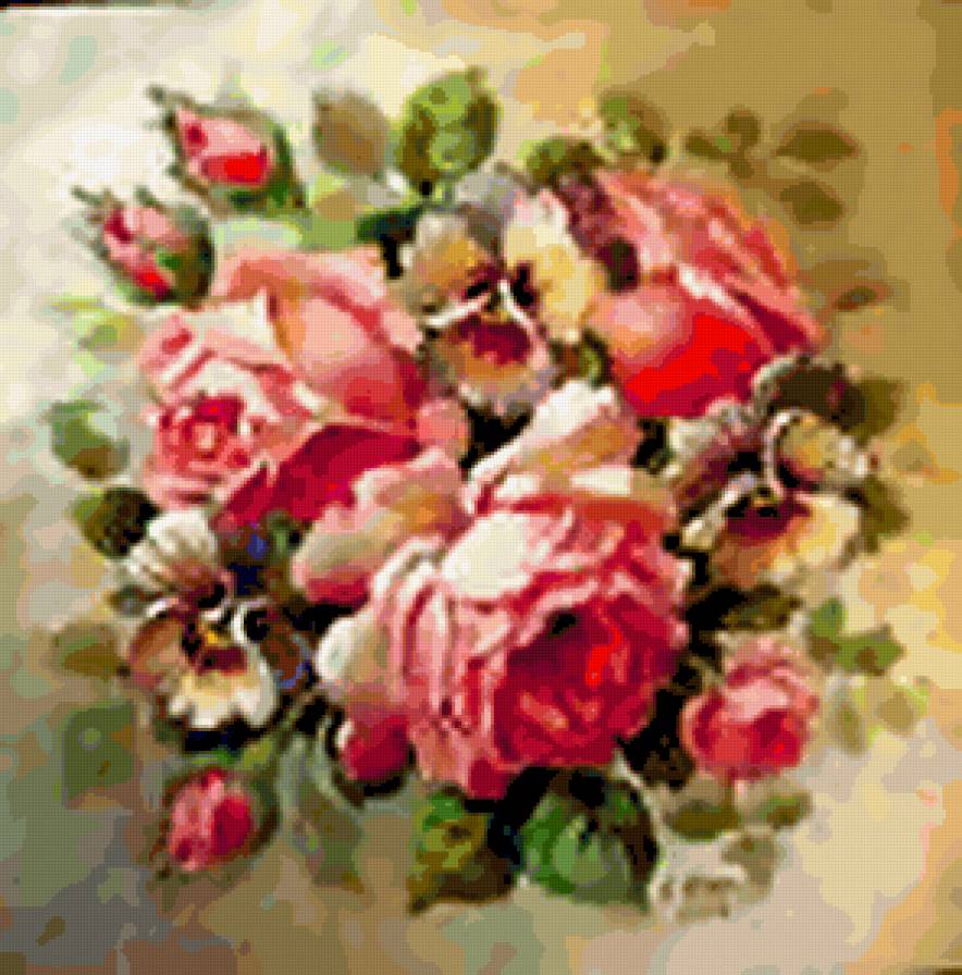 Розы - винтаж, цветы, розы - предпросмотр