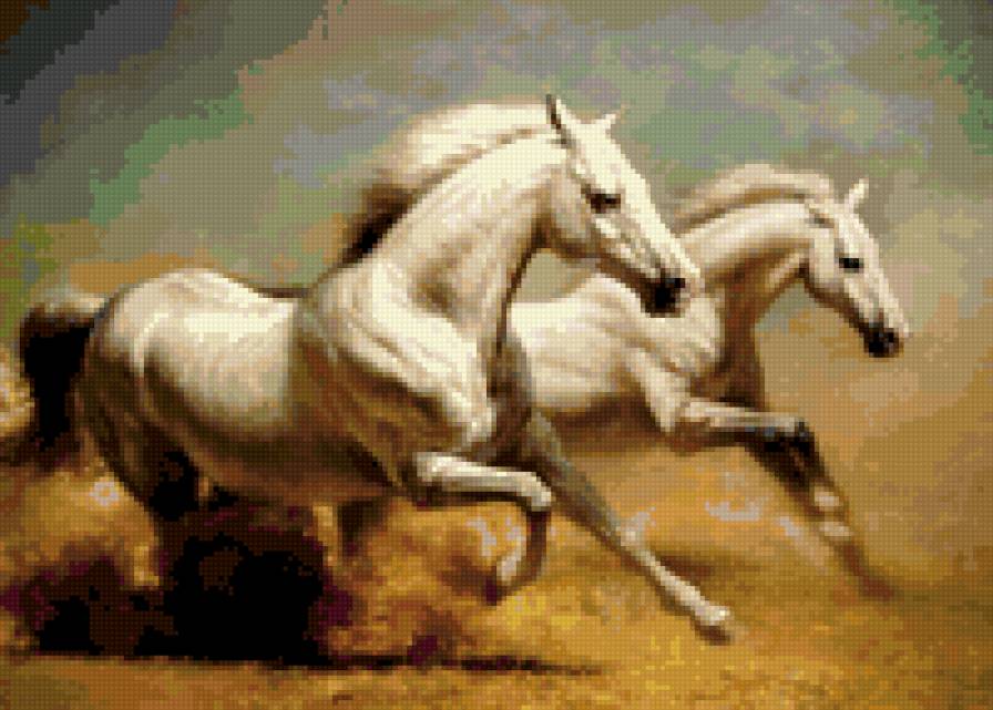 пара - лошади, пара - предпросмотр