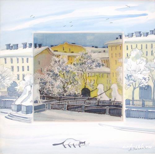 Петербург - батик алисы майской - оригинал