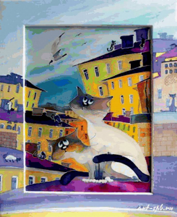 Петербург - батик алисы майской - предпросмотр