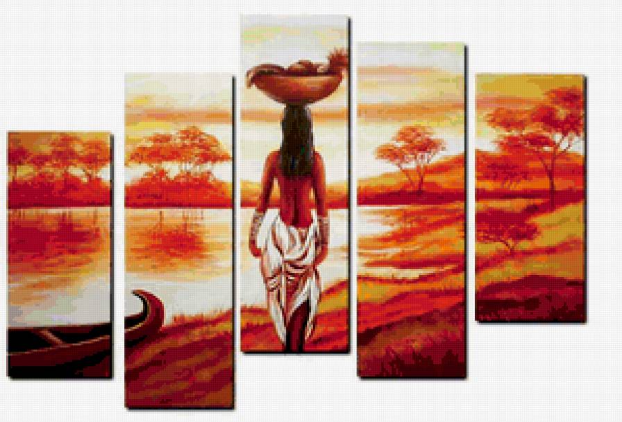 ЗОЛОТОЙ ВЕК -ИСТОРИЯ ОДНОЙ ЖЕНЩИНЫ - африка, женщина, природа, тело, диптих, полиптих, триптих, савана - предпросмотр