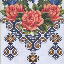 Оригинал схемы вышивки «розы» (№213466)