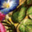 Предпросмотр схемы вышивки «Натюрморт, цветы, фрукты» (№213547)