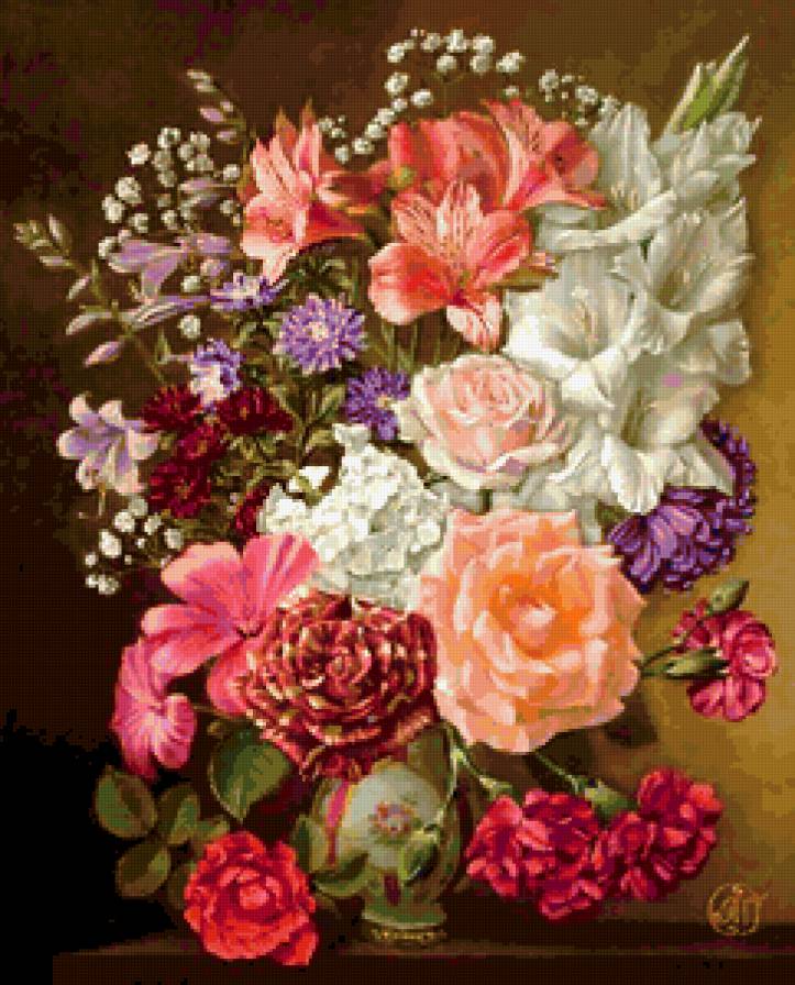 Натюрморт, цветы, розы - натюрморт, цветы, розы - предпросмотр