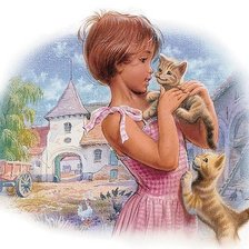 Схема вышивки «девочка»