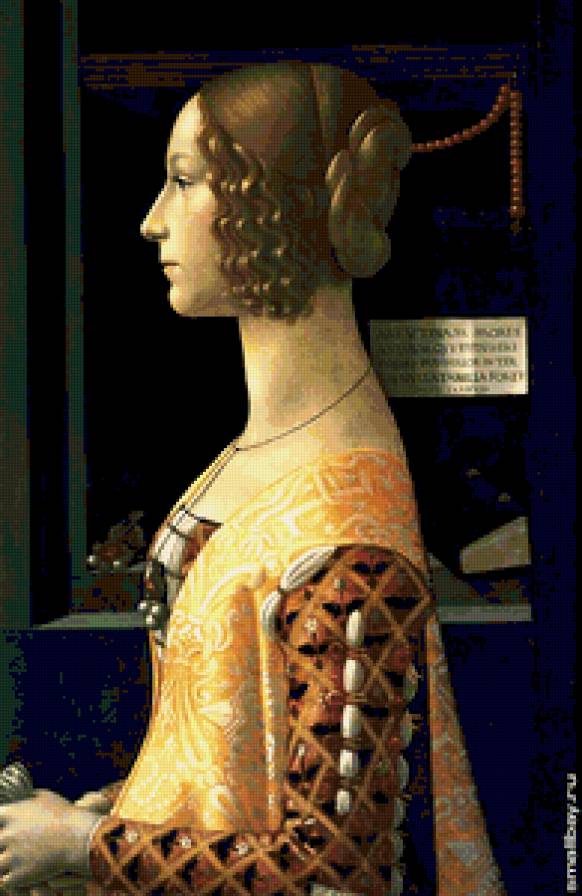 Гирландайо Доменико. Джоанна Торнабуони. - портрет, люди, женщина, девушка, лицо. - предпросмотр