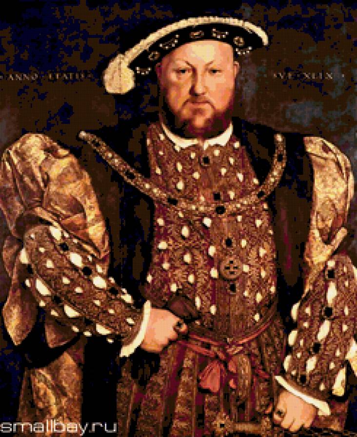 Гольбен Ганс. Генрих 8. - мужчины., лицо, люди, портрет - предпросмотр