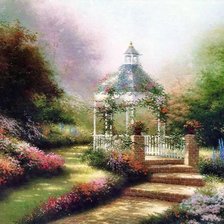 Схема вышивки «Праздник Света от Томаса Кинкейда (Thomas Kinkade)»