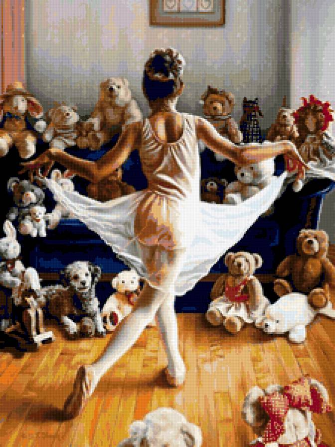 балерина - балерина, балет, танец, танцы, детское - предпросмотр