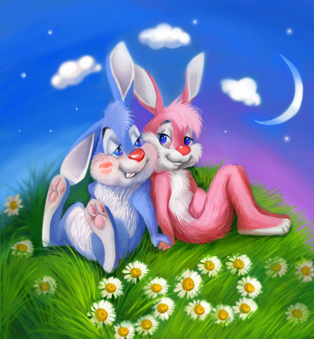 №214888 - для детей, зайцы, картинка - оригинал