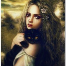 Схема вышивки «ведьмочка»