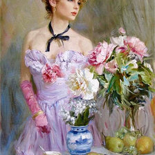 Схема вышивки «с букетом»